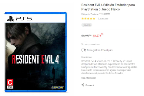 Comprar Resident Evil 4 Remake PS5 Estándar