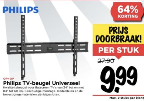 magnifiek dichtheid werper Philips TV Beugel €9,99