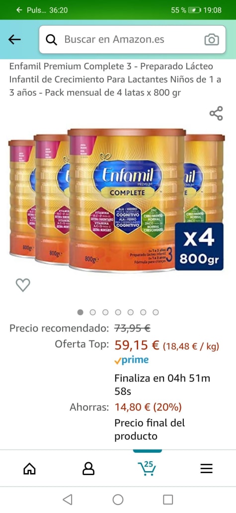 Enfamil Premium Complete 3 Pack Mensual - Preparado Lácteo