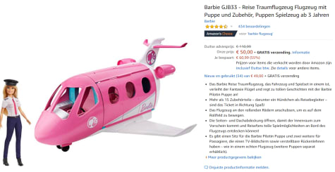 Barbie Droomvliegtuig - Barbie Vliegtuig voor