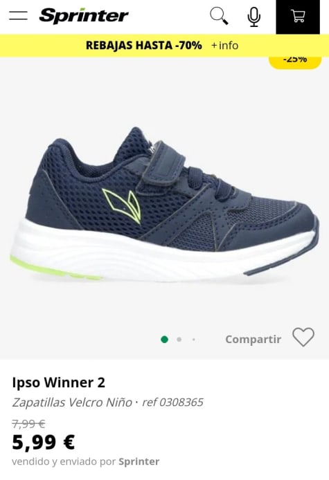 Ipso Winner 3 - Marino - Zapatillas Running Hombre