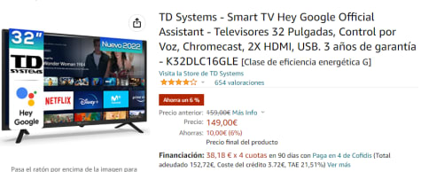 Mando a distancia para TD Systems K32DLC16GLE