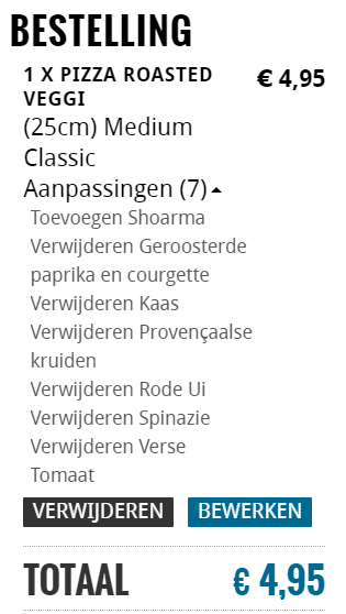 Alle basis pizza's voor €4,95 bij Domino's Aanbiedingen Alle basis pizza's voor €4,95 bij Domino's Aanbiedingen