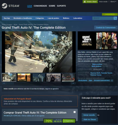 Grand Theft Auto IV Complete Edition Steam Account