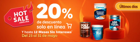 20% descuento en Comex durante el Hot Sale