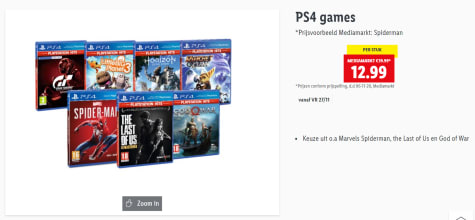 Spider-Man (PS4) voor €12,99 bij Lidl filialen