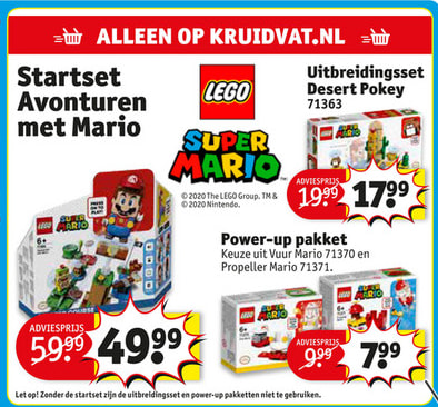 ornament Voorstellen Doorweekt Startset LEGO Super Mario voor €49,99 bij Kruidvat Online