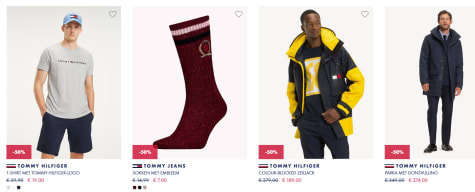 50% Korting op de Tommy Hilfiger out of season sale Aanbiedingen