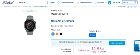Smartwatch Huawei Watch GT 2 Sport Negro | Coppel