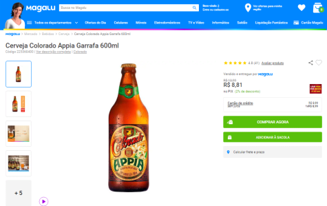 Cerveja Colorado Appia Garrafa 600ml - Cerveja - Magazine Luiza