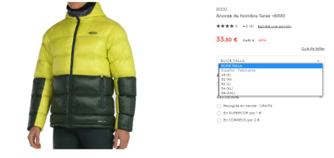 Anorak de hombre Eluye +8000 · 8000 · El Corte Inglés