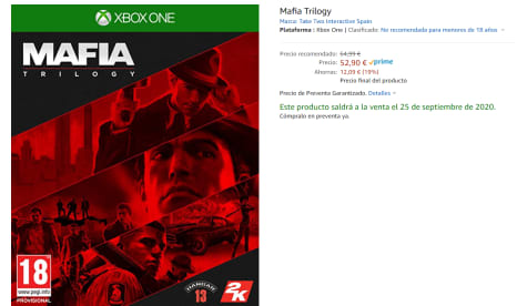 mafia trilogy xbox one amazon