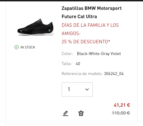 Zapatillas BMW Motorsport Future Cat Ultra Por 41,21€