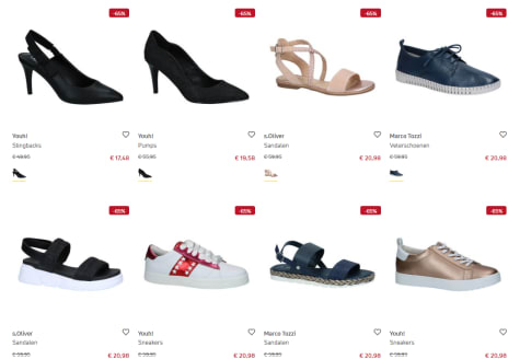 Tot 65% korting op de Summer Deals bij Torfs