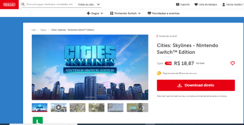 Cities: Skylines - Nintendo Switch™ Edition, Aplicações de download da  Nintendo Switch, Jogos