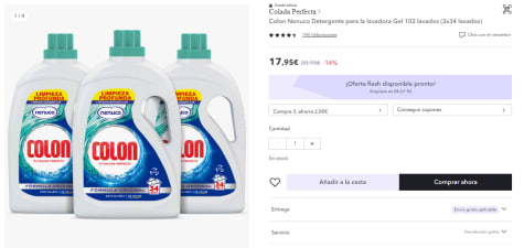 Antical para lavadora en gel Power Gel 4 en 1 botella 1,5 l · CALGON ·  Supermercado El Corte Inglés El Corte Inglés