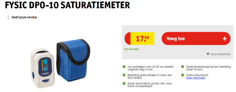 volwassen Economisch kom Fysic Thermo- en hygrometers Saturatiemeter voor €17,95