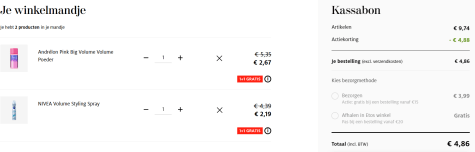 1+1 Gratis op alle haarstyling producten Aanbiedingen 1+1 Gratis op alle haarstyling producten Aanbiedingen