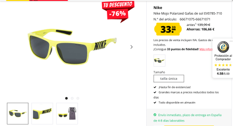 Nike Mojo Gafas de sol Por 33,33€ Deporte-Outlet