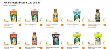 Homepage Starbucks