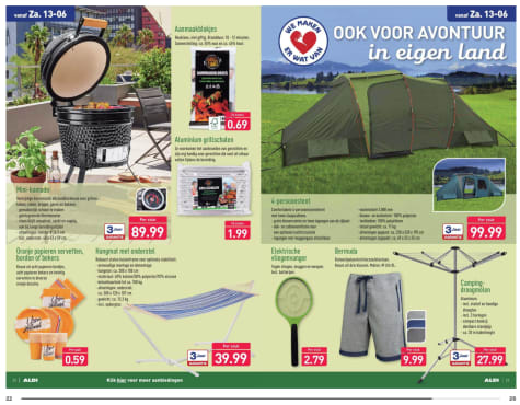 Mini kamado voor €89,99 bij Aldi in de aanbieding Deze grill egg barbecue scoor je bij Aldi voor een