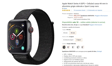apple watch series 4 4g 44mm