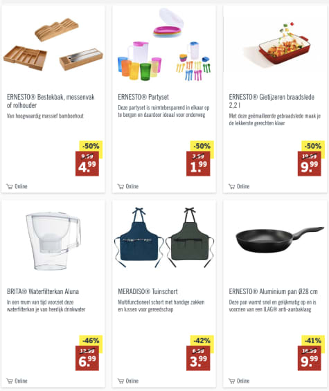 60% Korting op enorm veel producten in de sale bij LIDL Aanbiedingen