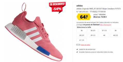 Zapatillas para Mujer adidas Originals NMD_R1 por 64.99€ Deporte-