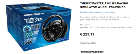 Thrustmaster T300rs Gt Force Feedback Voor 225 99