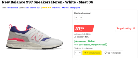 new balance 997 heren