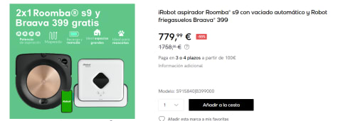 Friegasuelos · iRobot · Electrodomésticos · El Corte Inglés (6)