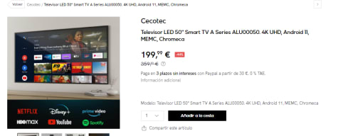 Cecotec ALU00050 TV Smart 50