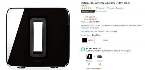 sonos sub 2.0