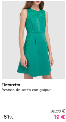 de Vestidos TINTORETTO máximo 19€