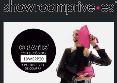 Showroomprive: de regalo a partir de 70€