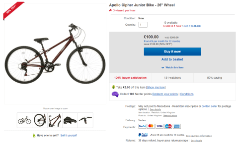 apollo cipher junior bike