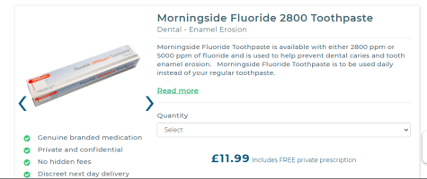 fluoride 2800 ppm toothpaste morningside