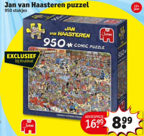 Speciale uitgave Jan van Haasteren puzzel 950 stukjes €8,99