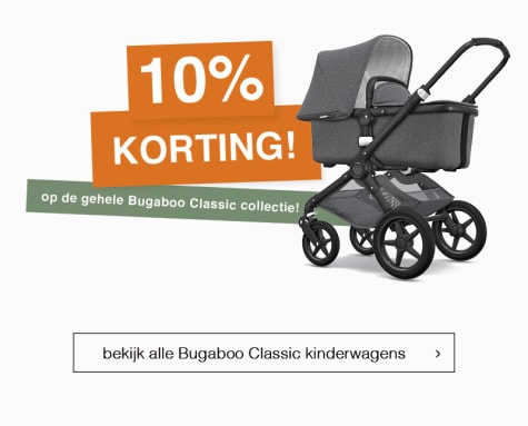 10% korting op Bugaboo kinderwagens classic
