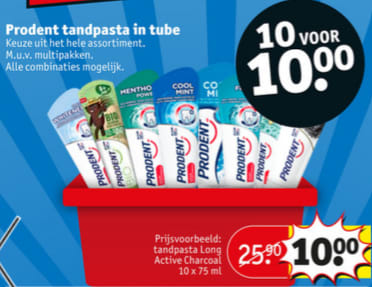 Alle Prodent tandpasta 10 €10