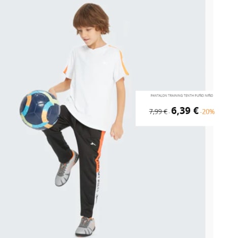 Pantalon Chandal para Niños Tenth por 6.39€ en Decimas