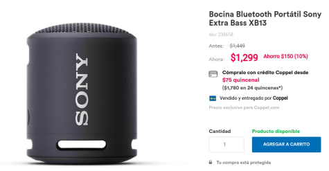 sony srs xb13 Hot Sale de Mercado Libre