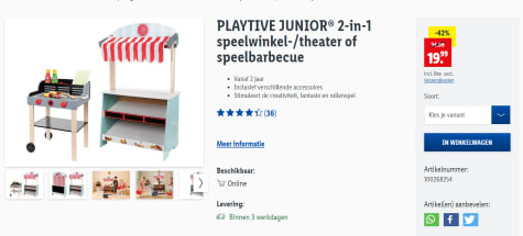 PLAYTIVE JUNIOR® 2 in 1 speelwinkel theater of PLAYTIVE JUNIOR® 2 in 1 speelwinkel theater | LIDL