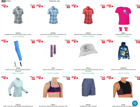 Tot wel 88% korting op de sale van Decathlon Aanbiedingen