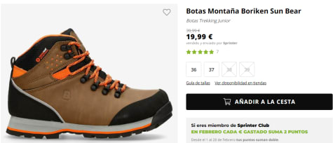 Botas Monta a Boriken Sun Bear por 19.99 en Sprinter