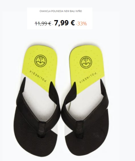 Chanclas Infantiles Polinesia New Bali 7.99€ Decimas