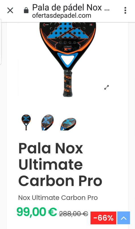 Pala de Padel Nox Ultimate