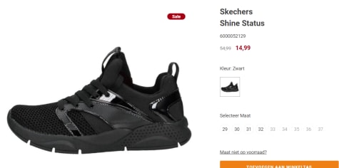Skechers Shine status sneakers-mono Mania voor €14,99 bij Schuurman-Schoenen