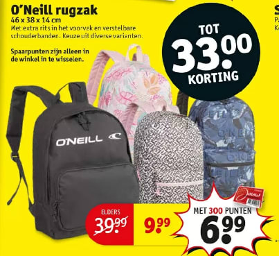 O'Neill voor €6,99