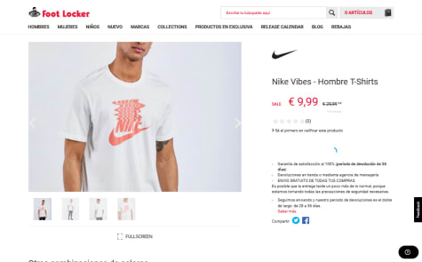 camisetas nike foot locker